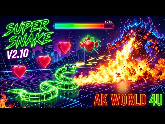 🔴 LIVE: 360° Auto-Aim & Epic Boss Loot Drops! Testing SUPER SNAKE V2.10 (Python Game Dev) #snakegame