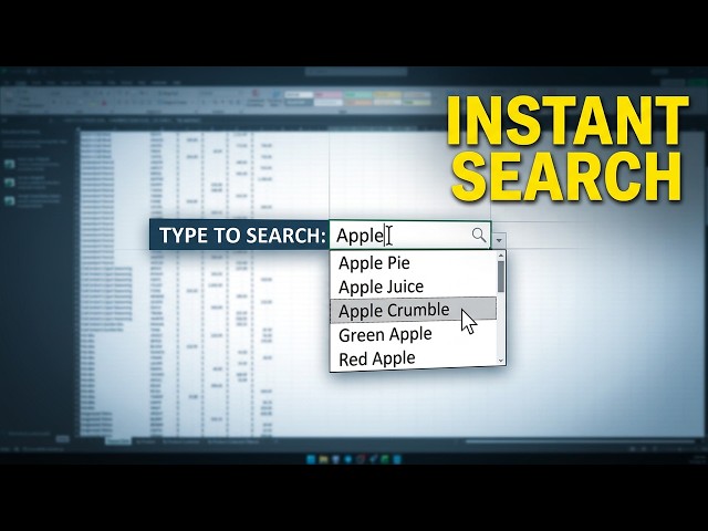How to Create Dynamic Searchable Dropdown Lists in Excel (Quick Guide)