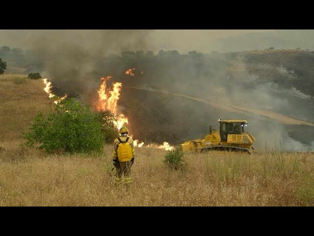 Wildfire tears through Spanish countryside west of Madrid | AFP