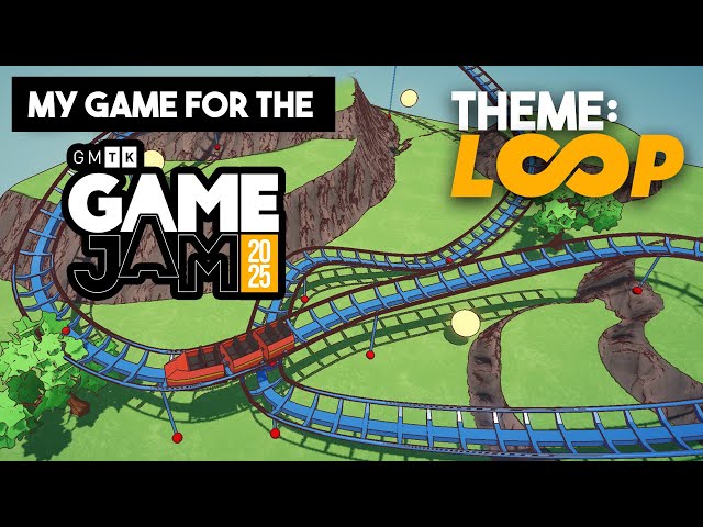 I made a Roller Coaster Puzzle Game for the GMTK Game Jam 2025 (Dev Log)