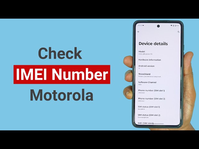 How to Check the IMEI Number on a Motorola Phone