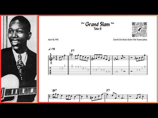Charlie Christian - Grand Slam (Take B) [Apr 10, 1940] - Guitar Solo Transcription