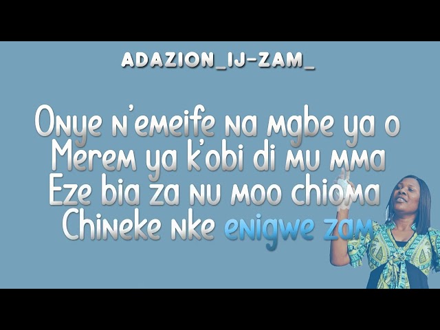 Adazion IJ - ZAM (Lyrics Video)@GospelloverMedia