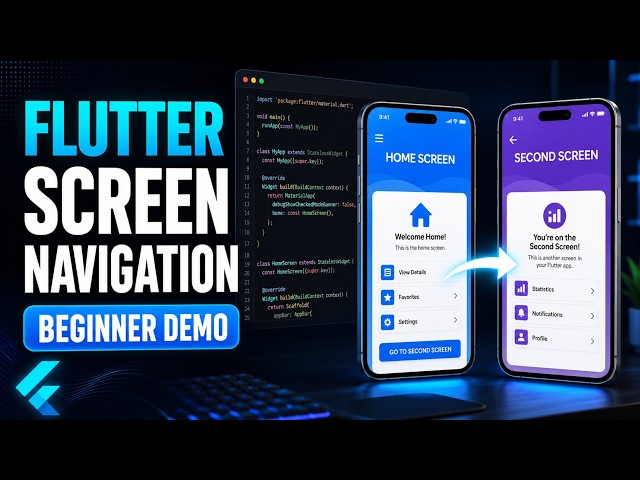 Learn how to navigate between screens in Flutter using Dart.