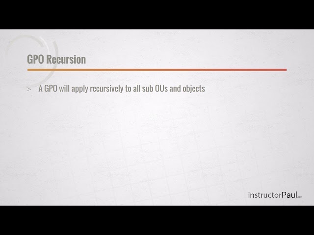 Windows Server 2016: Introduction to Group Policy