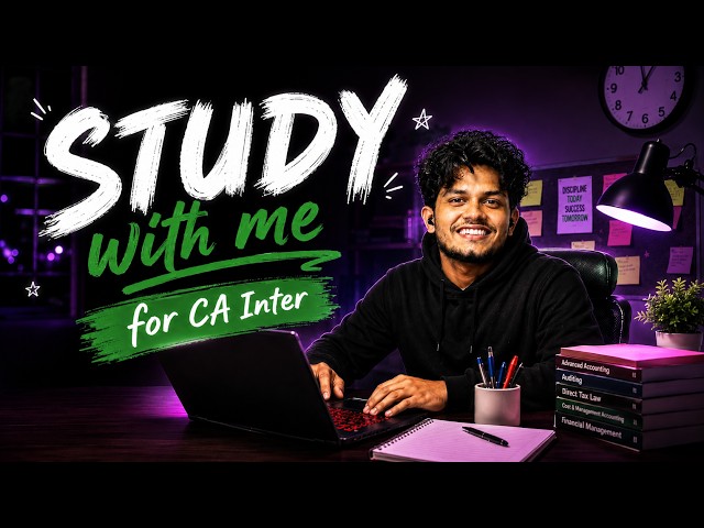 5-HOUR | Study With Me | Deep work | CA INTER GROUP 1 LIVE | September 2026 Attempt 🚀