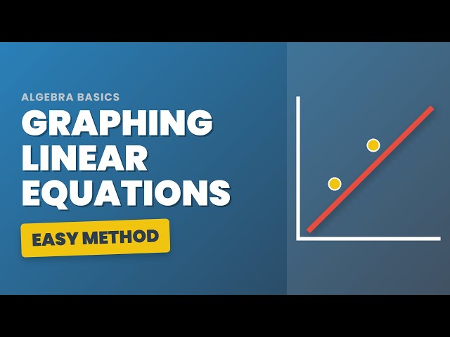 How to Graph Linear Equations: Point-Plotting Method (Algebra Basics)