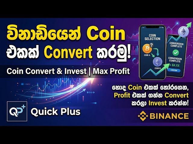 Binance Coin Convert Sinhala | විනාඩියෙන් Crypto මාරු කරගන්නේ මෙහෙමයි