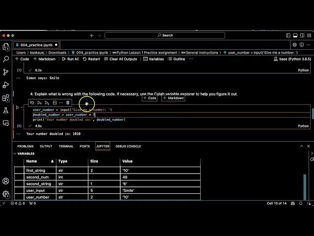 Python practice: lesson 004, problem 4