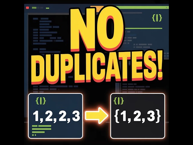 Stop Using Lists! Use Python Sets Instead