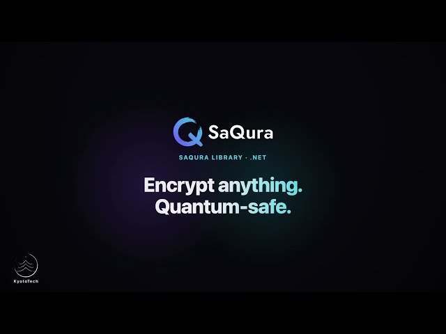 SaQura Library for .NET – Post-Quantum Encryption in Minutes