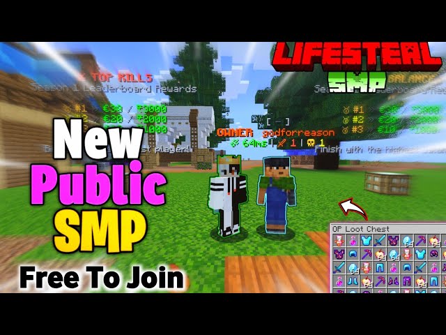Best Cracked Public Lifesteal SMP 🔥 | Minecraft Java + Bedrock | 24/7 Online | Free To Join 🤯