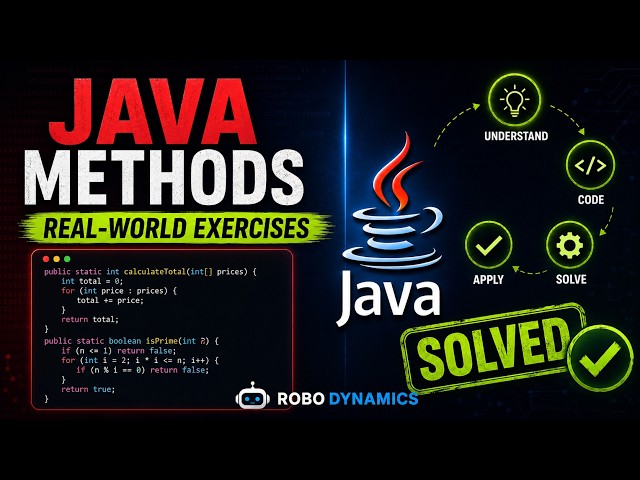Java Methods Part 2 Real-World Coding Exercises | Overloading, varargs, Recursion