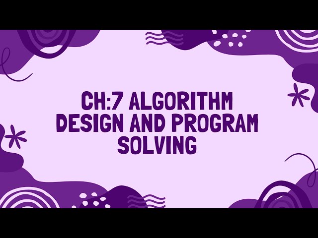 IGCSE Computer Science | Algorithm designing and problem solving