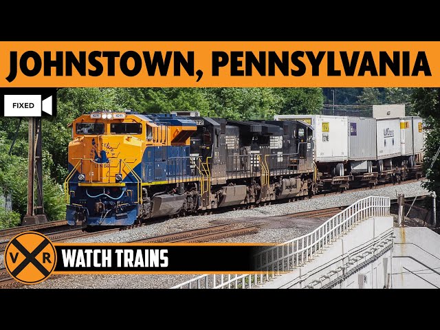 Johnstown, Pennsylvania, USA | LIVE Train Camera (Fixed View – West)