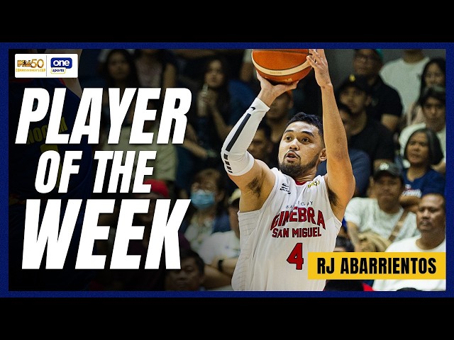 RJ ABARRIENTOS | PLAYER OF THE WEEK | PBA SEASON 50 COMMISSIONER’S CUP