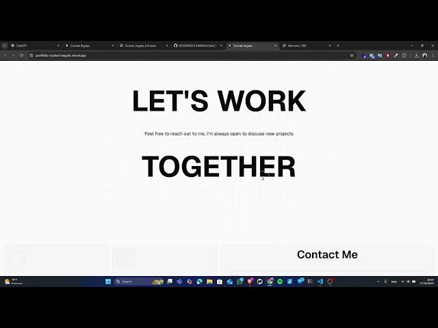 My Developer Portfolio — Built with Next.js, Framer Motion & Tailwind CSS