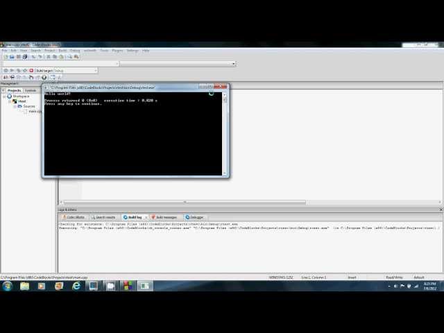 Codeblocks error Permission denied