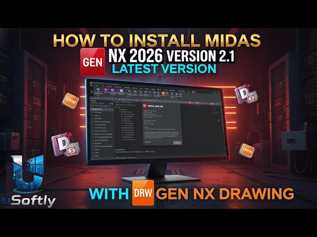 How To Install MIDAS GEN NX 2026 v2.1 with GEN NX Drawing | latest version