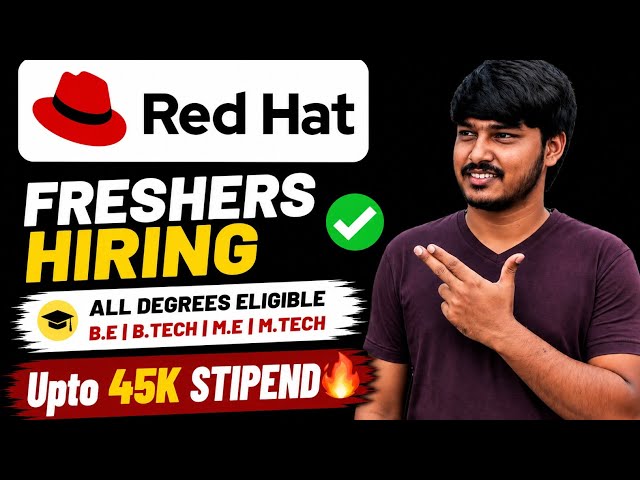 Red Hat Software Engineering Internship 2026 | Freshers Hiring | Pune & Bangalore | Apply Now 