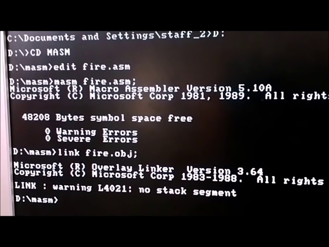 FIRE HELP - Microprocessor lab programs