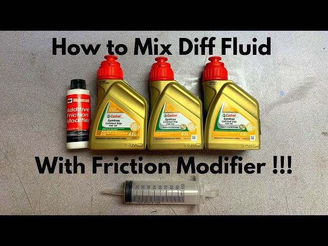 How to mix differential fluid with friction modifier for BMW e46 M3 e90 M3 e92 f80 M3 f87 M2 e60 M5