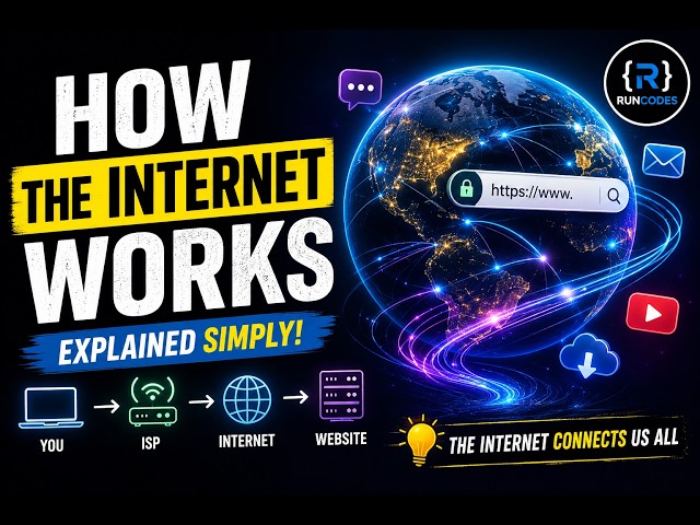 How the Internet Works Explained Simply | From Your Device to the Web 🌍