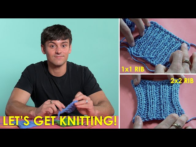 Rib Stitch Knitting Tutorial | Beginner's Guide with Tom Daley | Let's Get Knitting 🧶