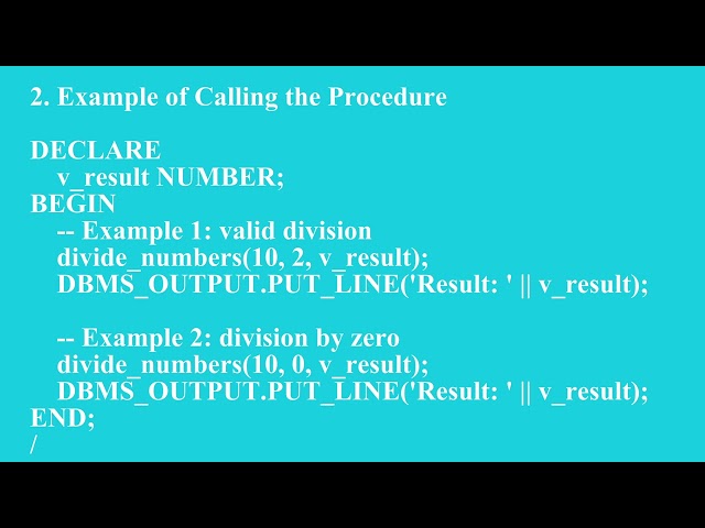 Introduction to Stored Procedures in PL/SQL | Q4 Oracle L15 P2 | SMILE ROAD