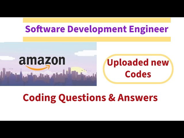 Amazon SDE-1 Intern exam Answers 😍🥰 | Free Answers | Coding |SDE-1 | Intern | Hackerrank