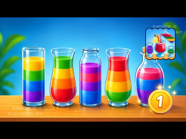 Water Sort Zen: Sorting Puzzle - Gameplay Walkthrough Part 1 - Android Gameplay