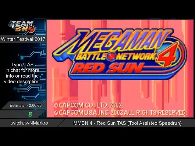 Mega Man Battle Network 4 - TAS by NMarkro ~ TeamBN's Winter Festival 2017