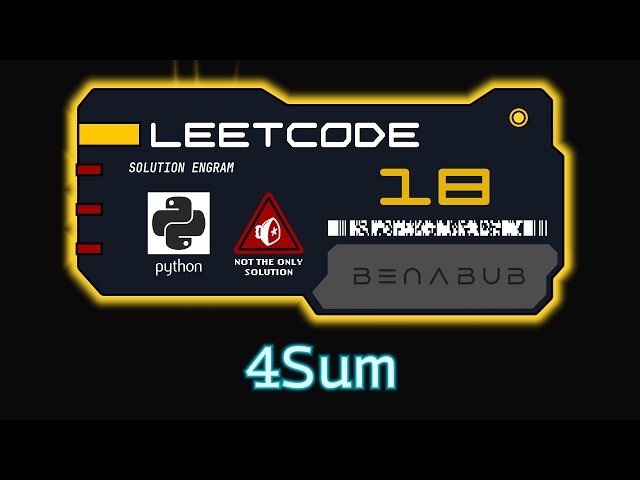 4Sum — LeetCode #18 | Python Algorithm Visualization