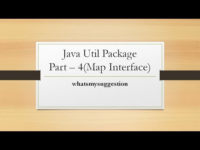 How To Use Classes Under Java.util.Map Interface . Explained In Detail.
