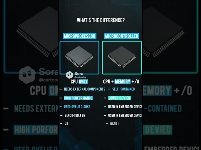 Microprocessor vs Microcontroller — Don’t Confuse These Two!