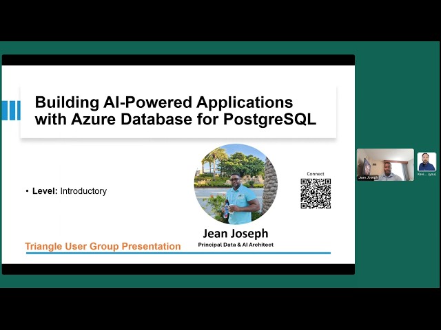 Developing AI Driven Applications with Azure Database for PostgreSQL by Jean Joseph