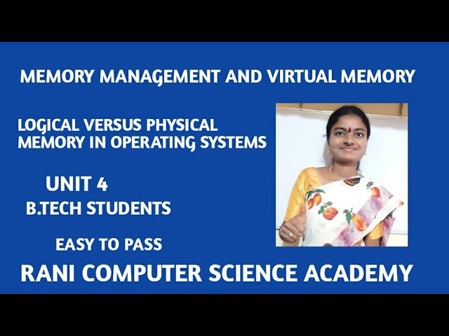 #38 MEMORY MANAGEMENT AND VIRTUAL MEMORY: LOGICAL MEMORY VERSUS PHYSICAL MEMORY IN OPERATING SYSTEM