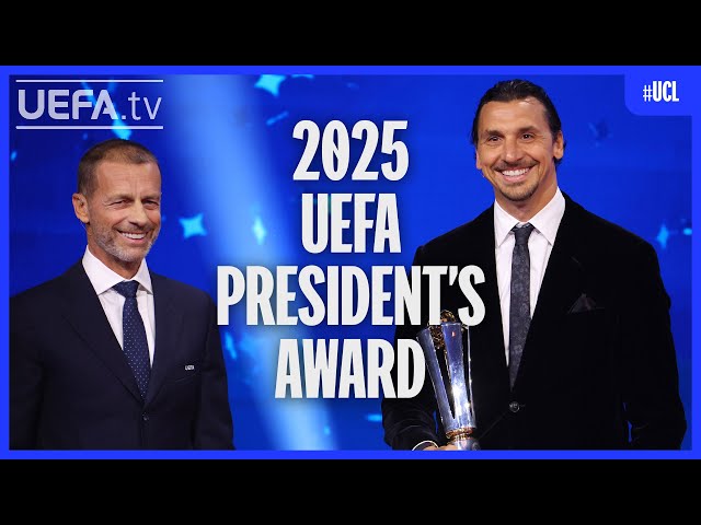 Zlatan Ibrahimović Wins 2025 UEFA President's Award! 🏆
