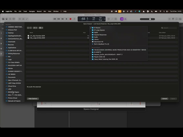 LOGIC Send and Return Convolution Reverb + Impulse Response IR