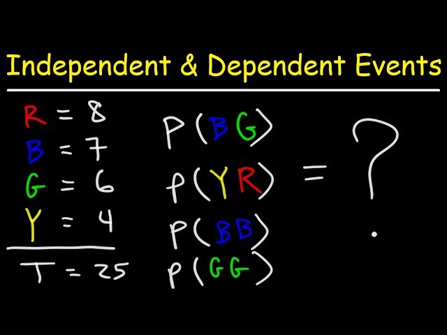 Probability - Independent and Dependent Events
