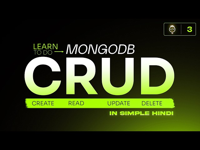 Learn CRUD in MongoDB | BCA Sem 5 Step-by-Step Tutorial