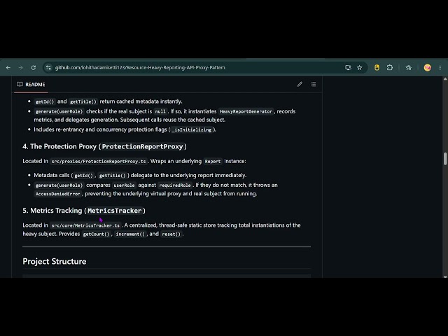 Resource-Heavy Reporting API - Proxy Pattern Implementation