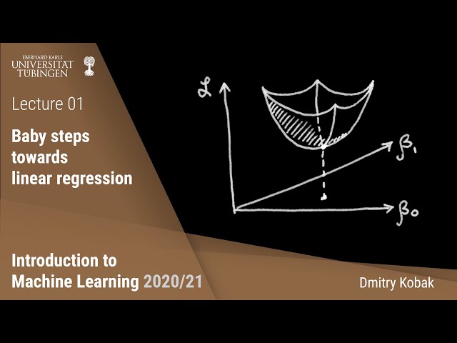 Introduction to Machine Learning - 01 - Baby steps towards linear regression