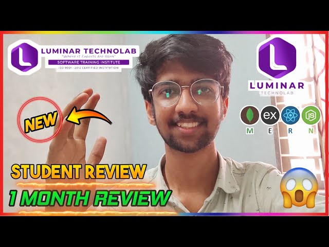 🔥1 month review// luminar technolab kochi // mearn stack