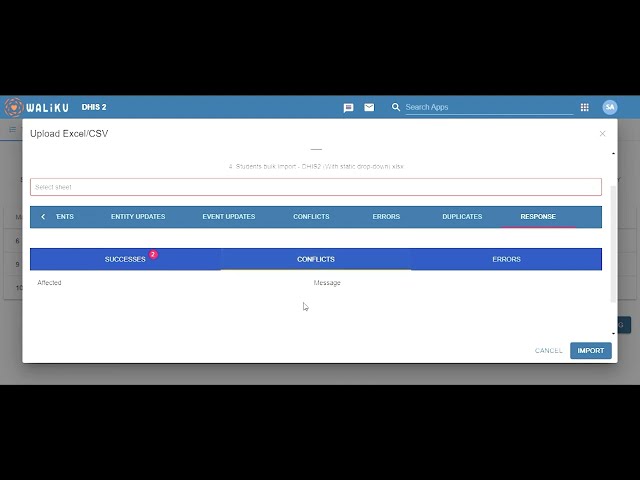 EMIS Capture - Bulk Import Student - Somali Region