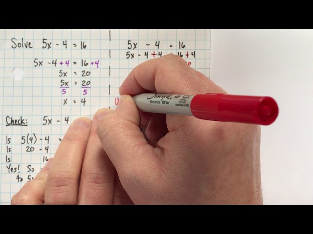 Errors in algebraic solutions to equations (with two-step equations)