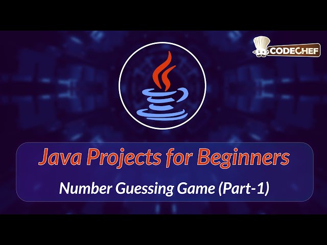 Number Guessing Game (Part-1) | Java Projects for Beginners