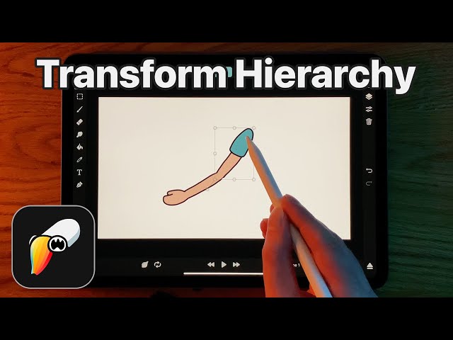 Create Basic Rigs with the Transform Hierarchy in ToonSquid | iPad 2D Animation Tutorial