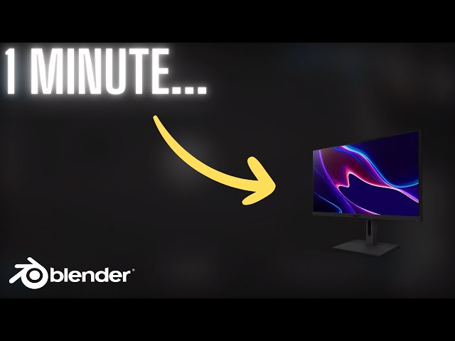 BLENDER SIMPLIFIED - How To Make a Gaming Monitor in Blender 4.2 - (Tutorial)