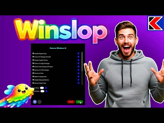 WinSlop: Removes Copilot, Recall, and Bloatware in Windows 11